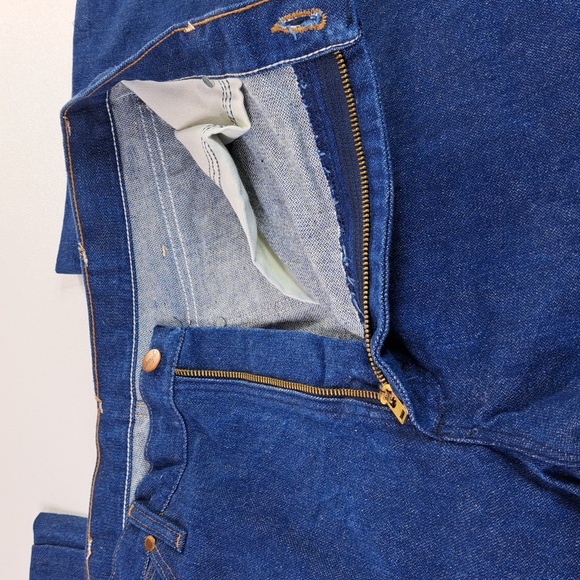 Wrangler Cowboy Cut 13MWZ Slim Fit Blue Jeans Size 36 x 28.5 - Picture 13 of 15